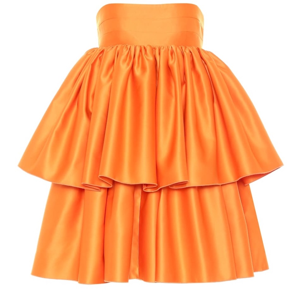 ISO Carmina Satin Strapless Minidress Rotate